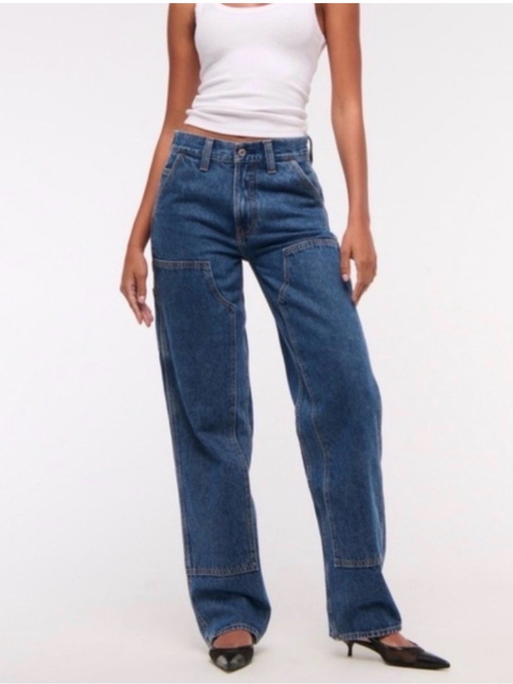 Abercrombie & Fitch Relaxed Fit Blue Carpenter Jeans